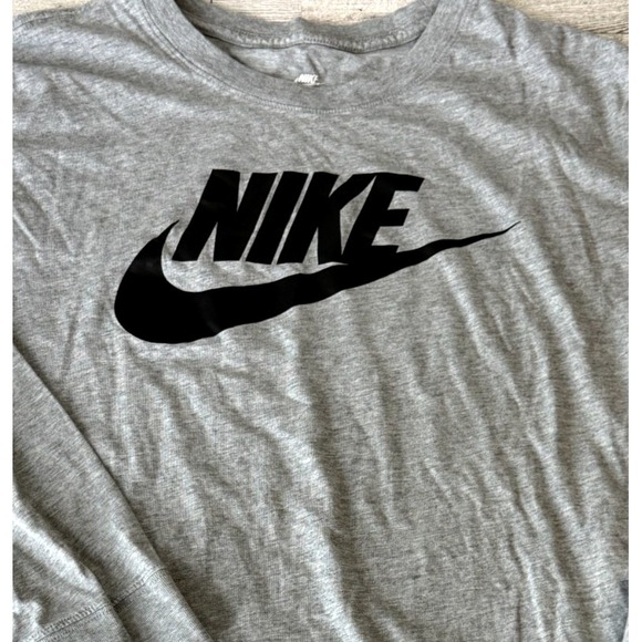 Nike Other - Nike The Nike Tee Long Sleeve Shirt Men's Gray Athletic Cut Swoosh XL XLARGE